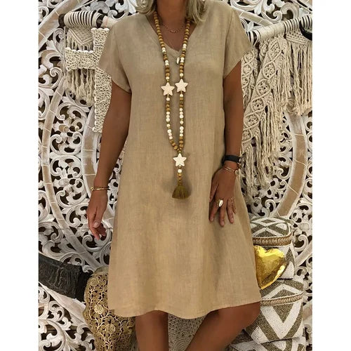 Dresses Casual V-neck midi dress