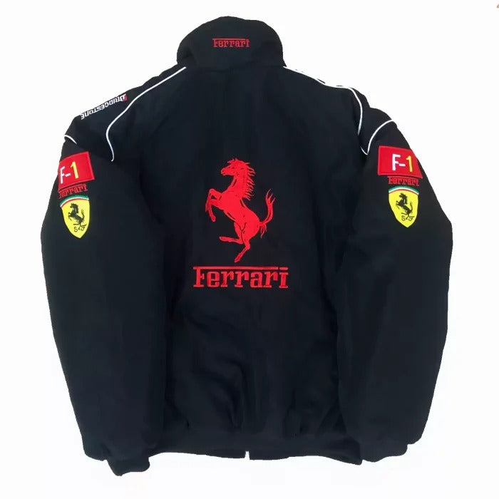 F1 VINTAGE FERRARl JACKET BLACK