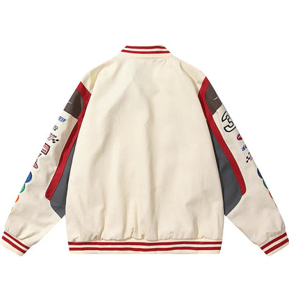 M&M NASCAR RACING JACKET WHITE