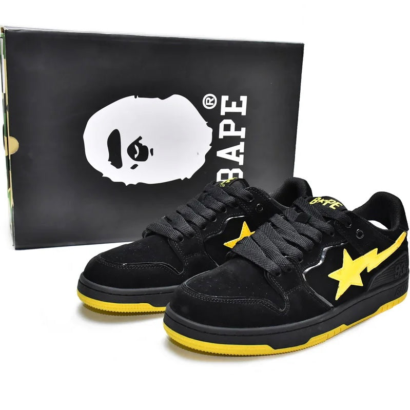 Bapesta "SK8 Black Electric Yellow" Limited