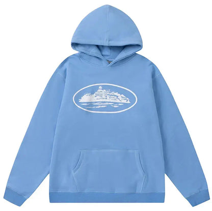 Corteiz Alcatraz Baby Blue Hoodie