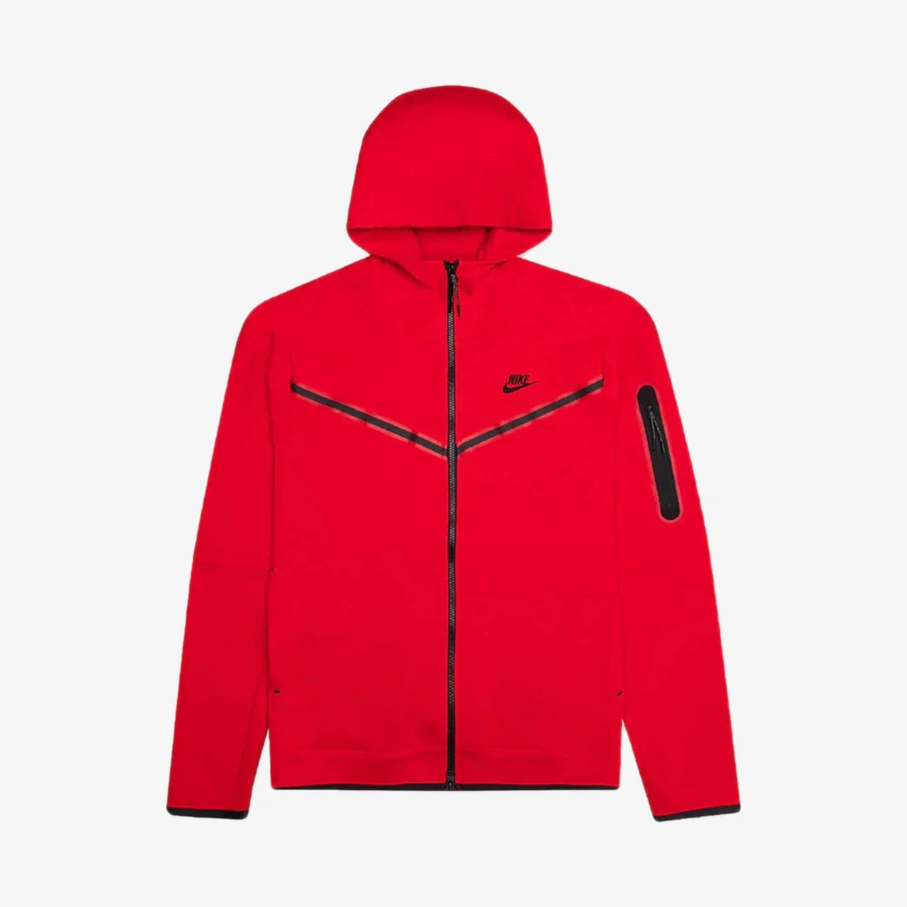 Nike Tech Fleece Full-Zip Hoodie Red/Black