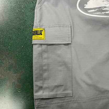 Corteiz Alcatraz Stone Grey Cargos