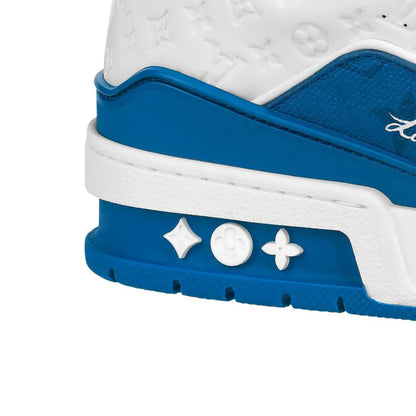 LOUIS VUITTON LV TRAINER '54' WHITE BLUE SNEAKER