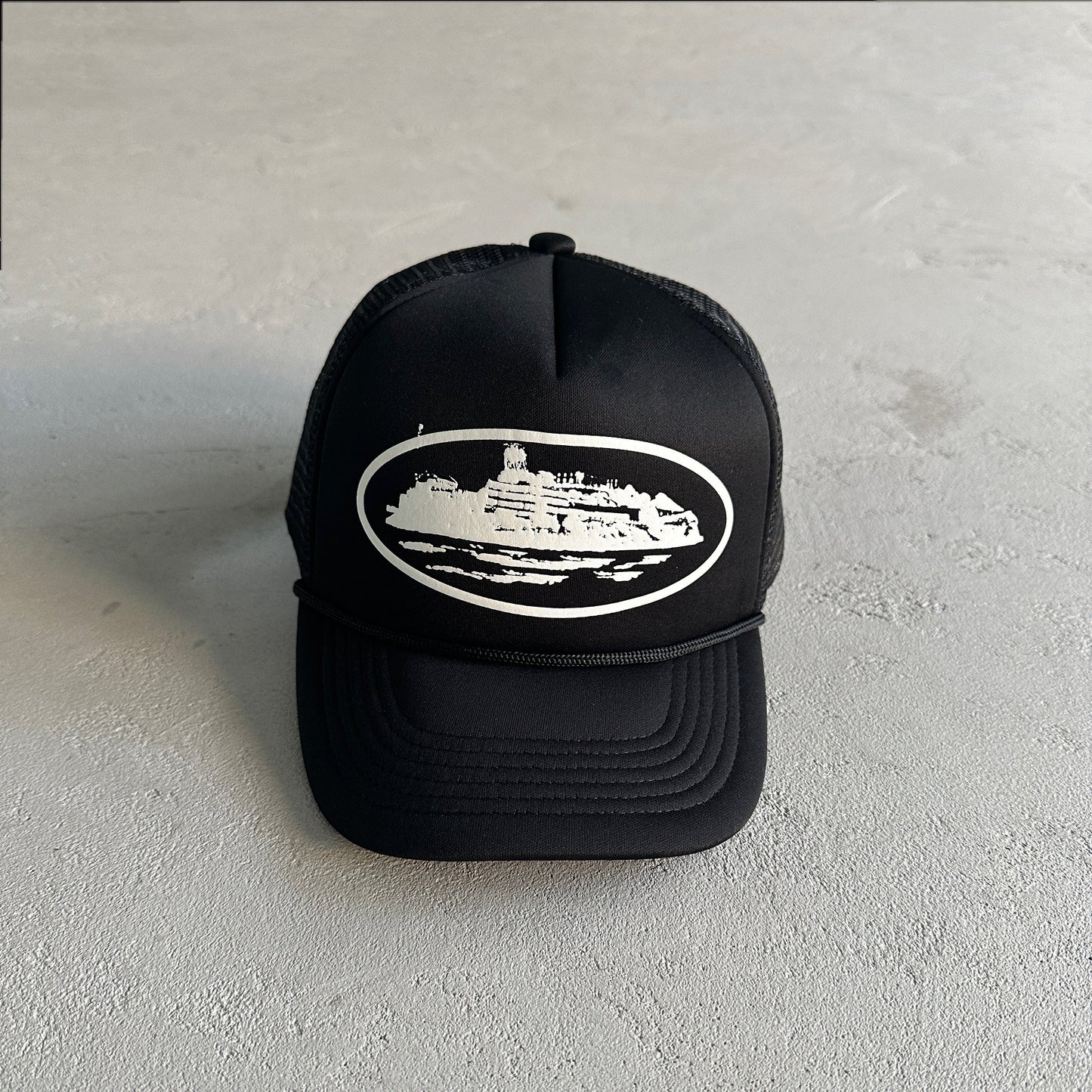 Corteiz Trucker Black Cap