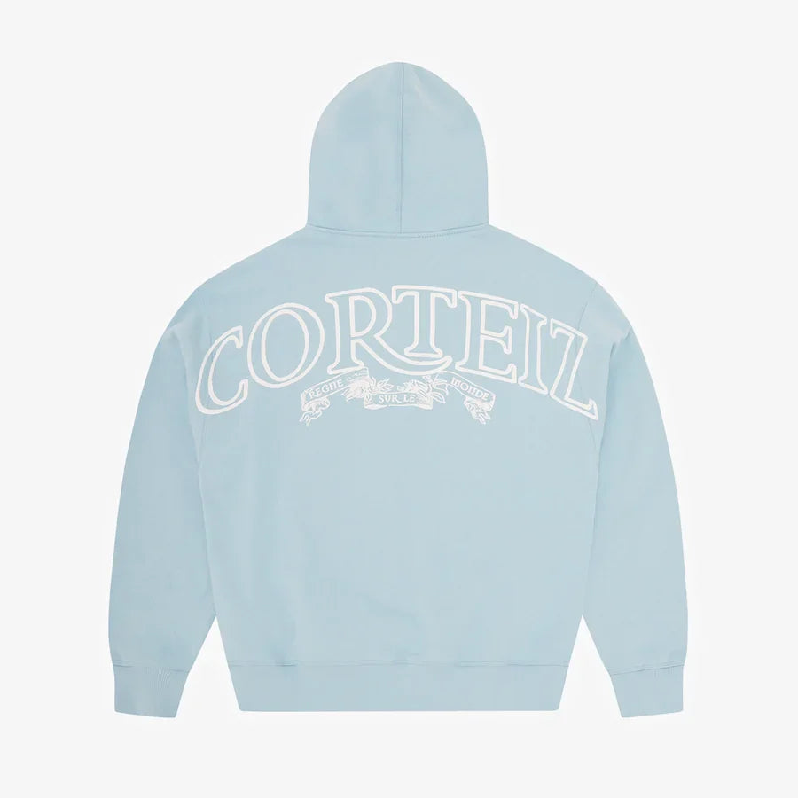 Corteiz Superior Royale Zip Hoodie- Baby Blue