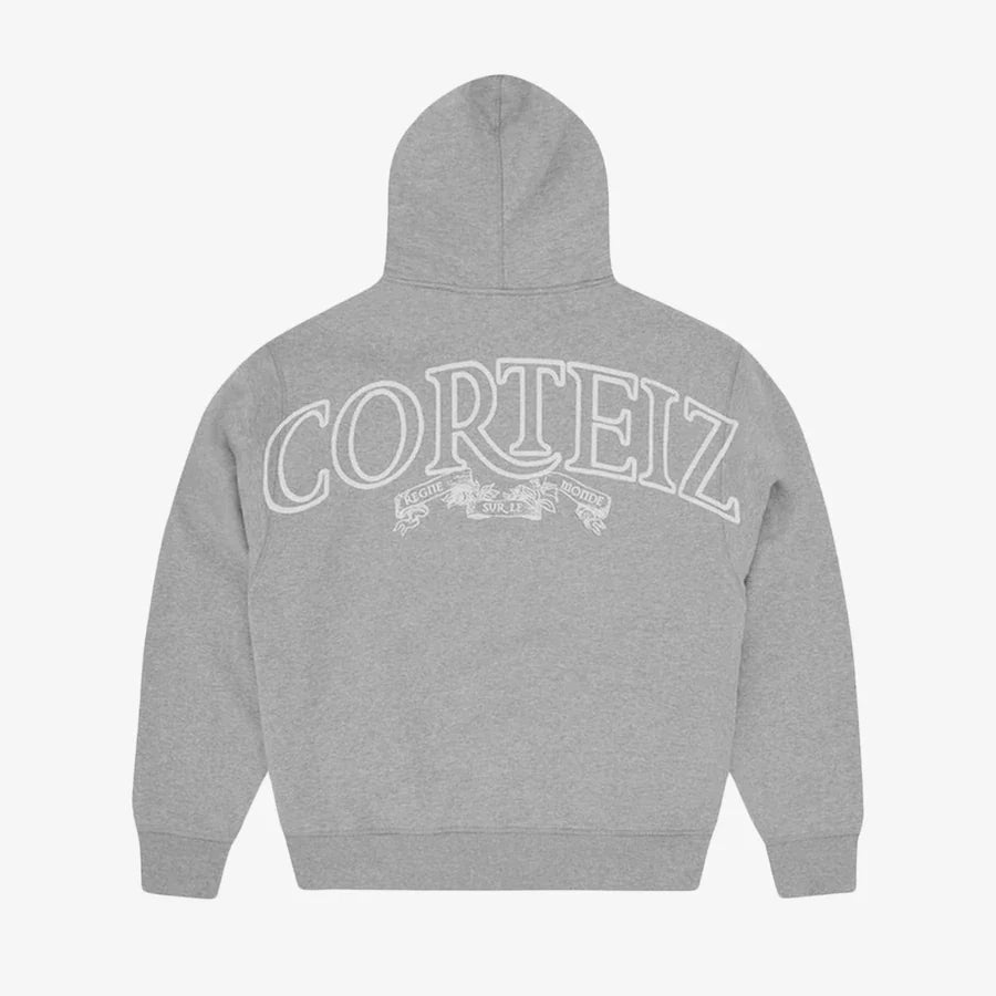 Corteiz Superior Royale Zip Hoodie- Grey