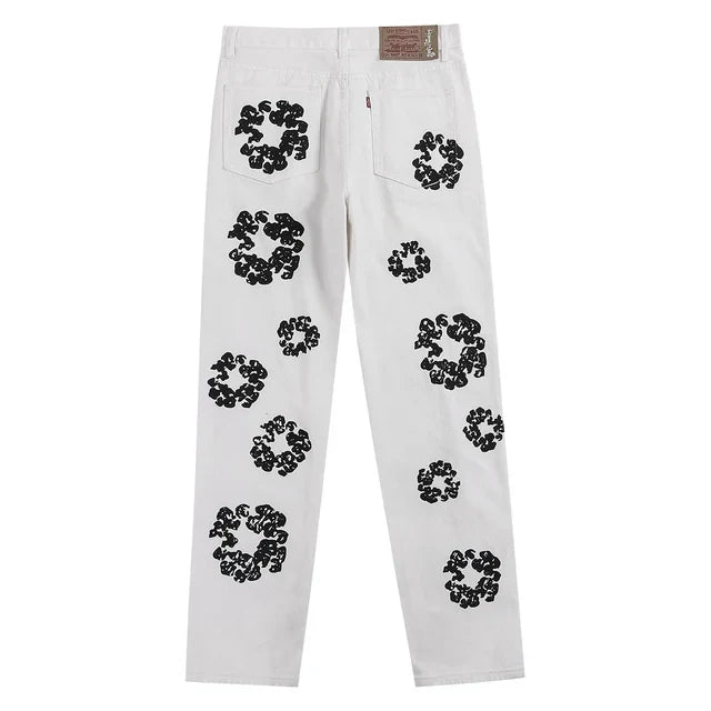 Denim tears X Levi’s Cotton Wreath Jeans- White