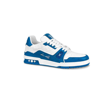 LOUIS VUITTON LV TRAINER '54' WHITE BLUE SNEAKER