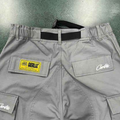 Corteiz Alcatraz Stone Grey Cargos