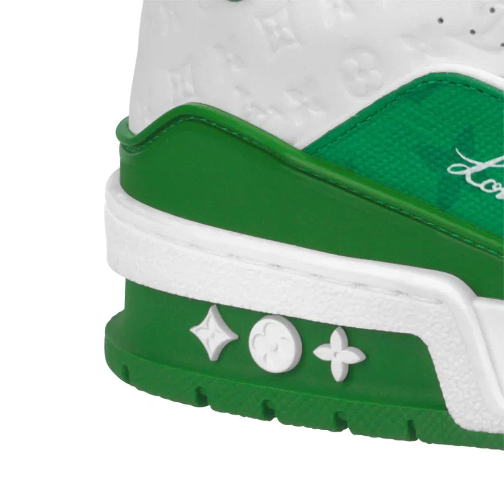 LOUIS VUITTON LV TRAINER '54' WHITE GREEN SNEAKER