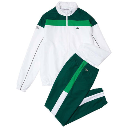 Lacoste Sport White & Green Tracksuit