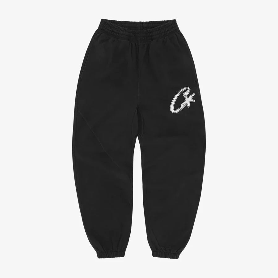 Corteiz C-Star Appliqué Jogger- Black