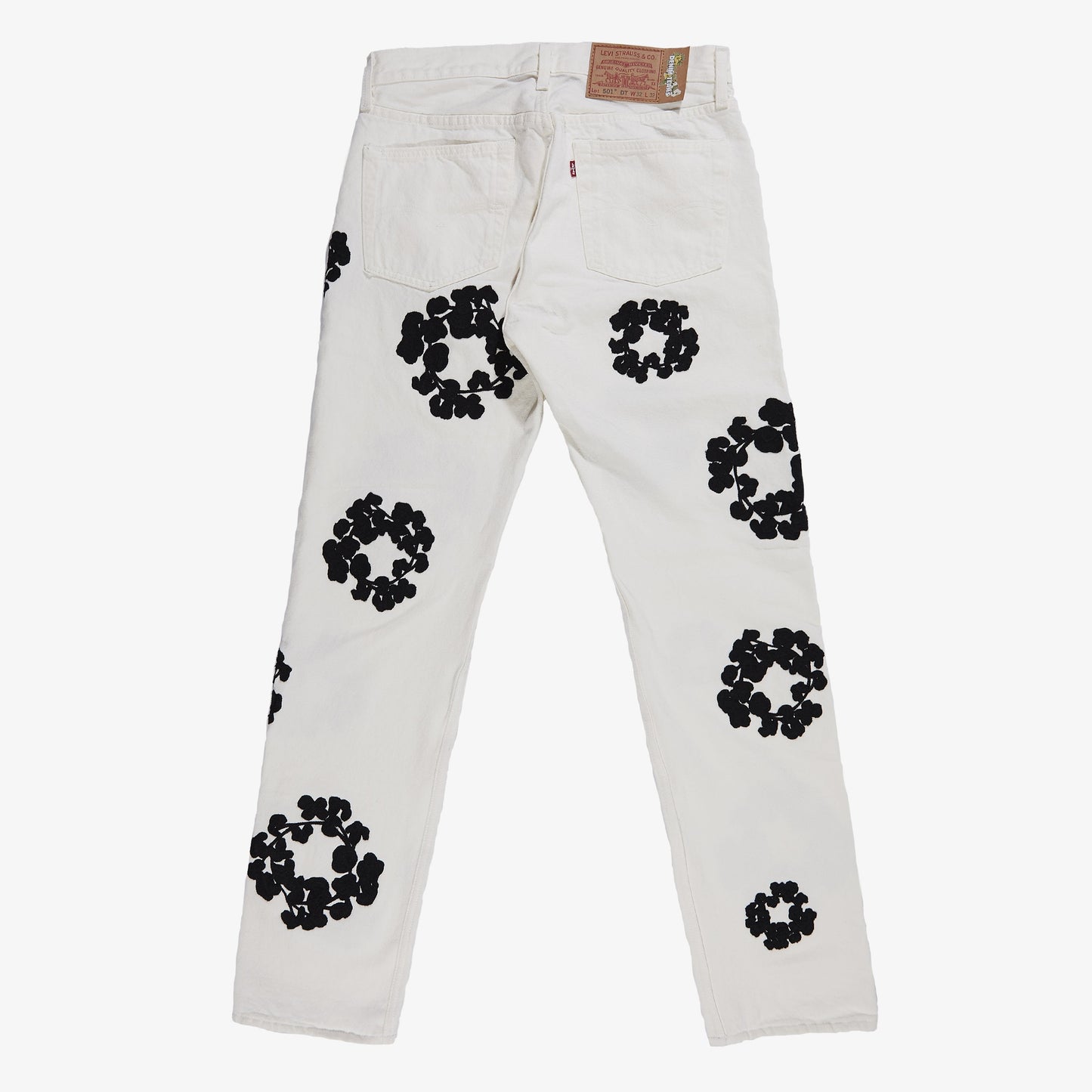 Denim tears X Levi’s Cotton Wreath Jeans- White