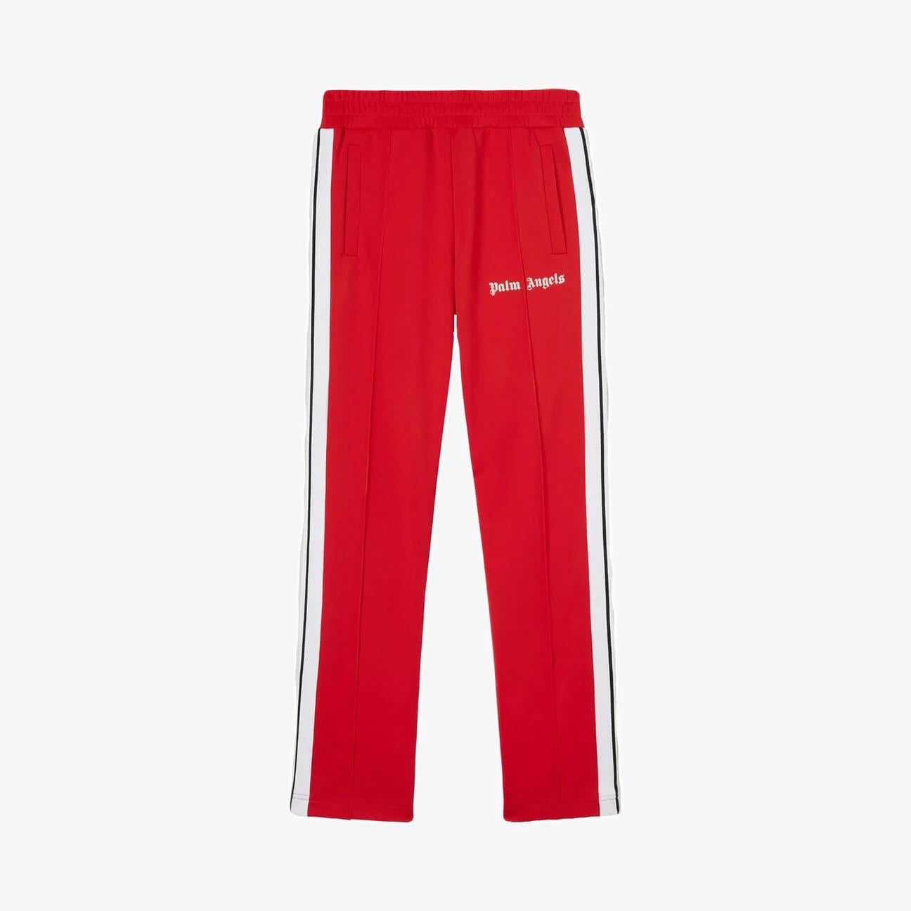 Palm angels logo red classic tracksuit