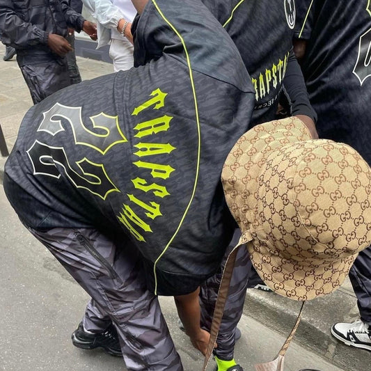 Trapstar T Football Jersey- Black/Lime