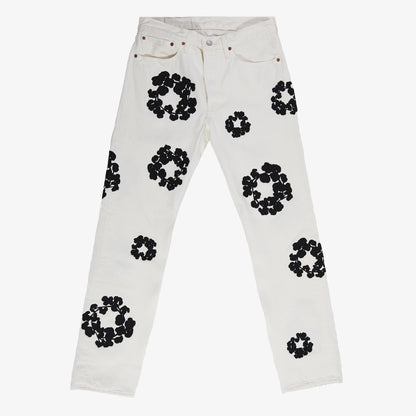 Denim tears X Levi’s Cotton Wreath Jeans- White