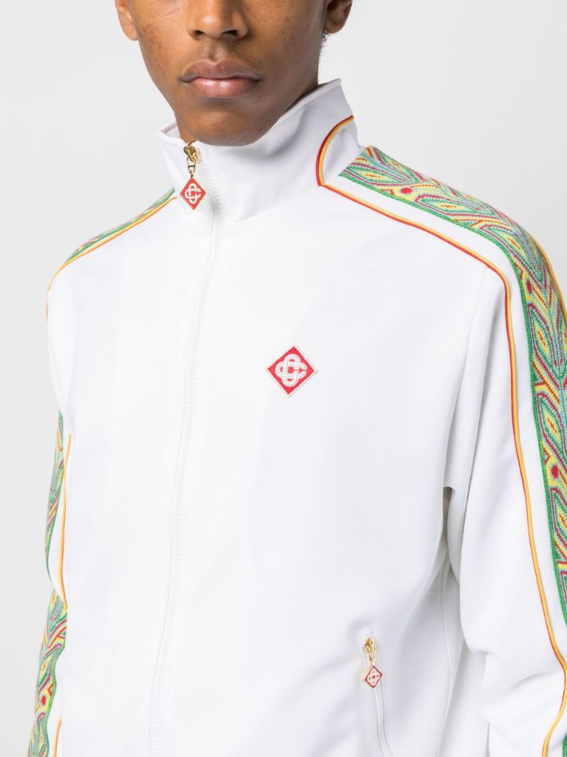 Casablanca Zip-Up Tracksuit- White