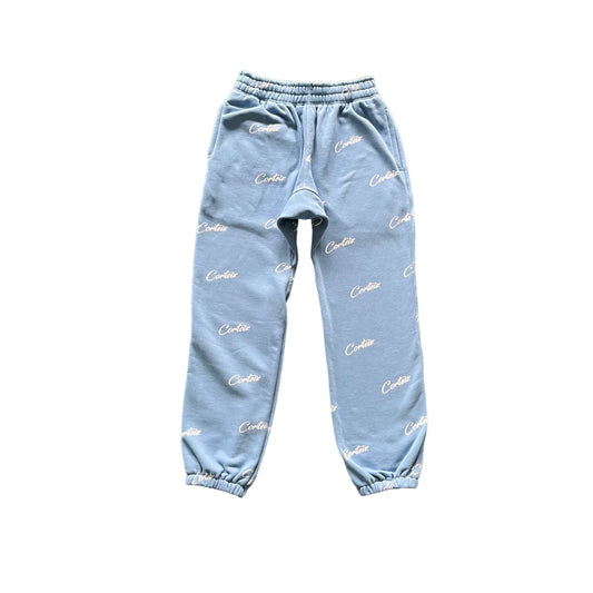 Corteiz All Over Print Jogging - (BABY BLUE)