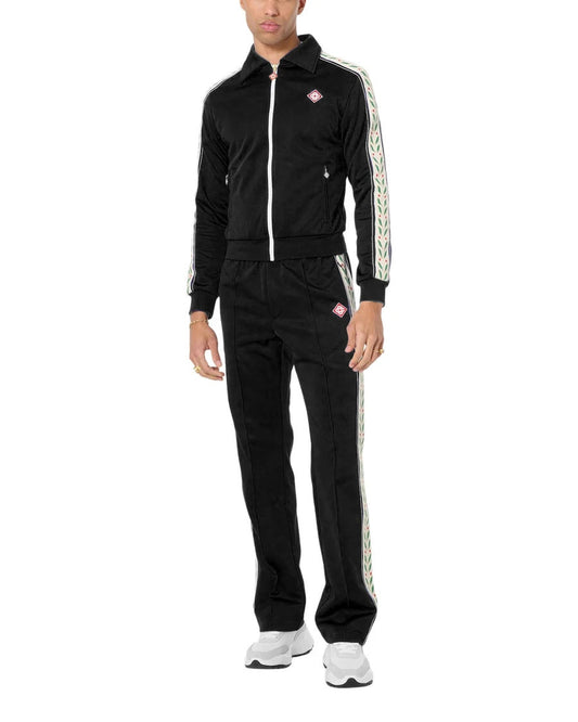 Casablanca Zip-Up Tracksuit- Black