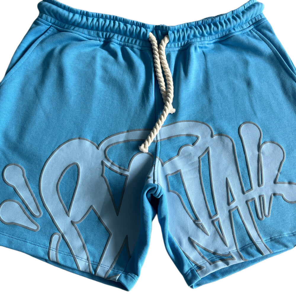 Synaworld ‘Syna Logo’ Shorts- Blue and Gray