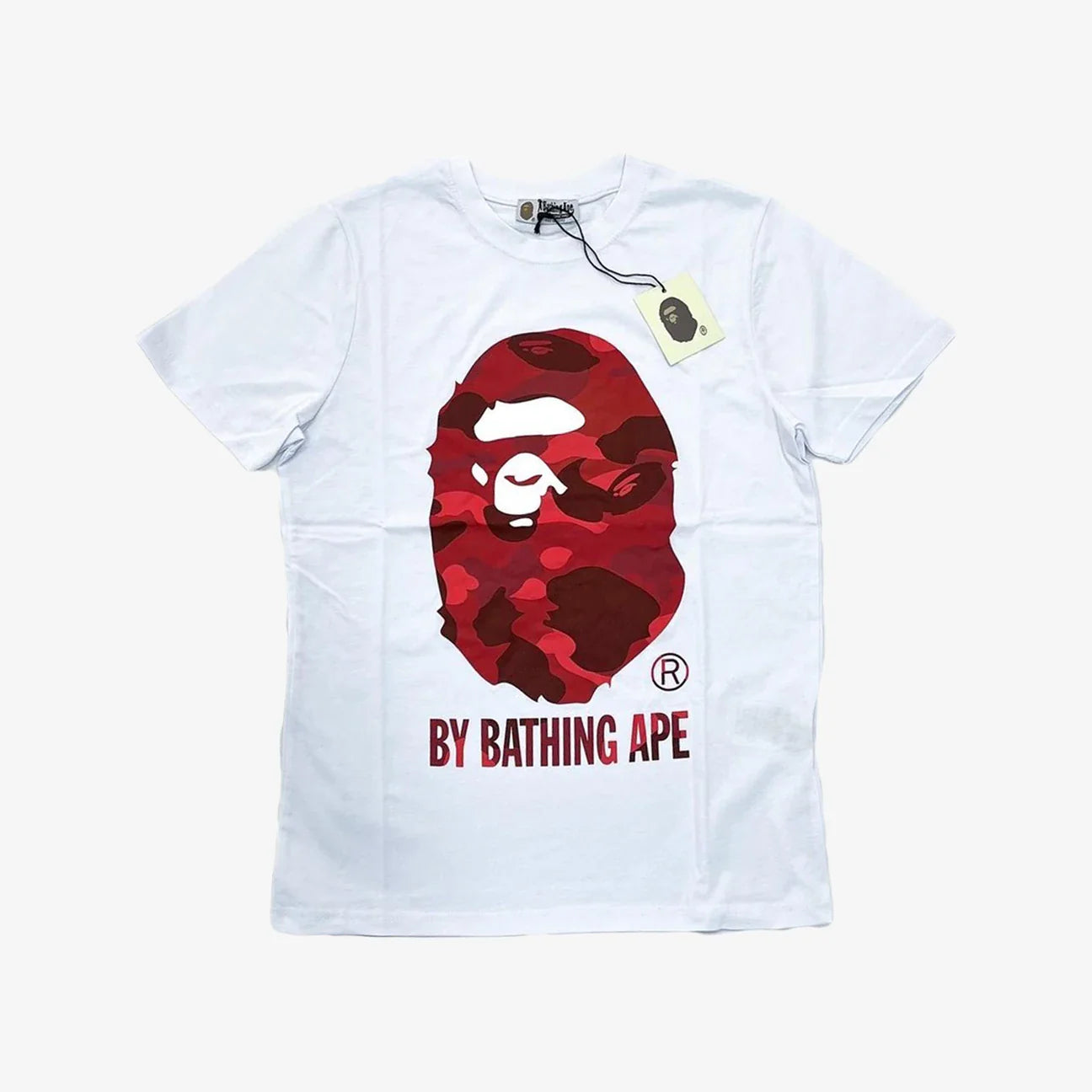 BAPE White & Red by Bathing Ape Tshirt