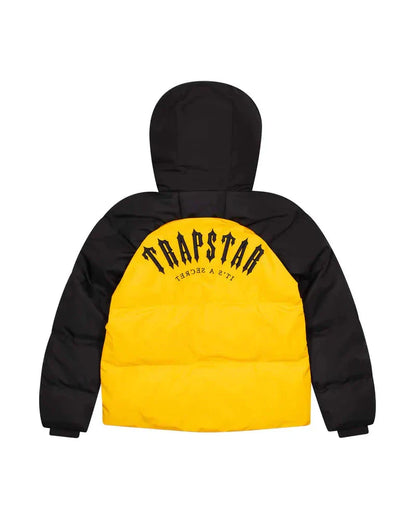 Trapstar Decoded Arch Puffer Jacket-Back/Yellow