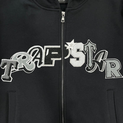 TrapStar Widcard Zip-Black Monochrome Jacket