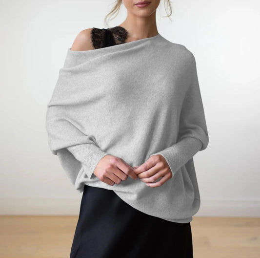 Asymmetrical Draped Sweater