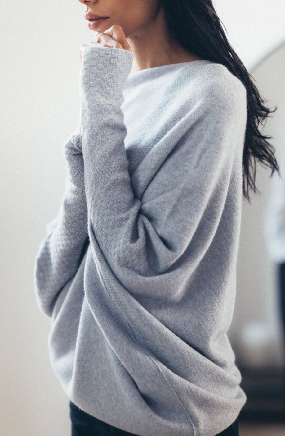 Asymmetrical Draped Sweater