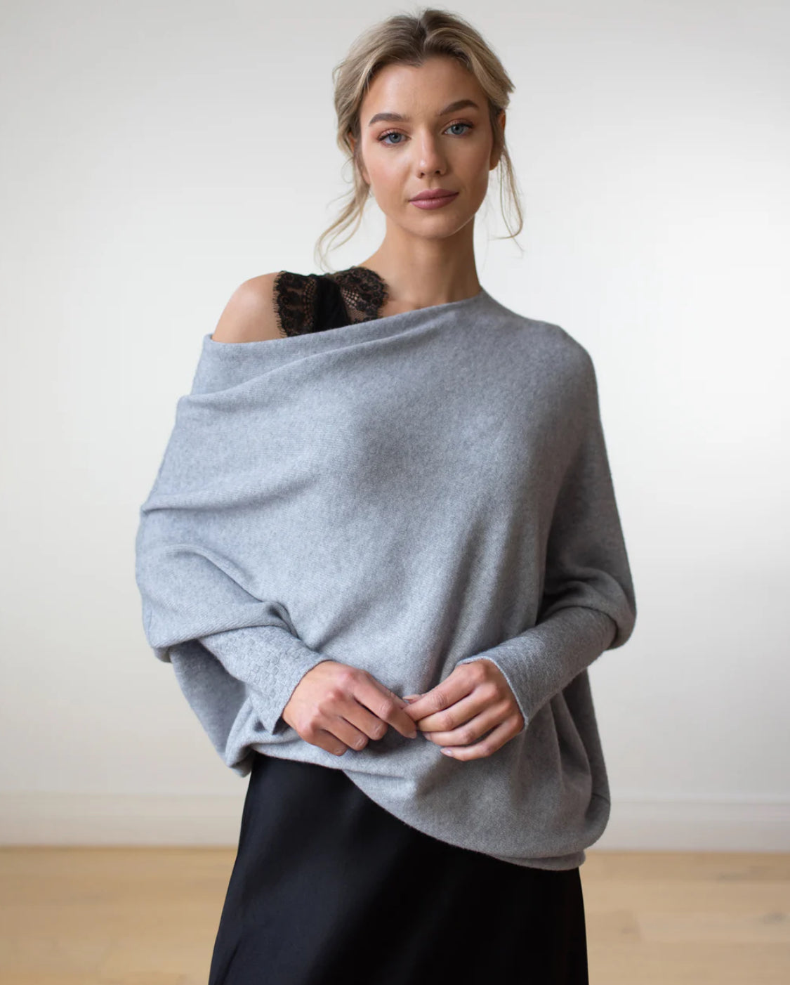 Asymmetrical Draped Sweater