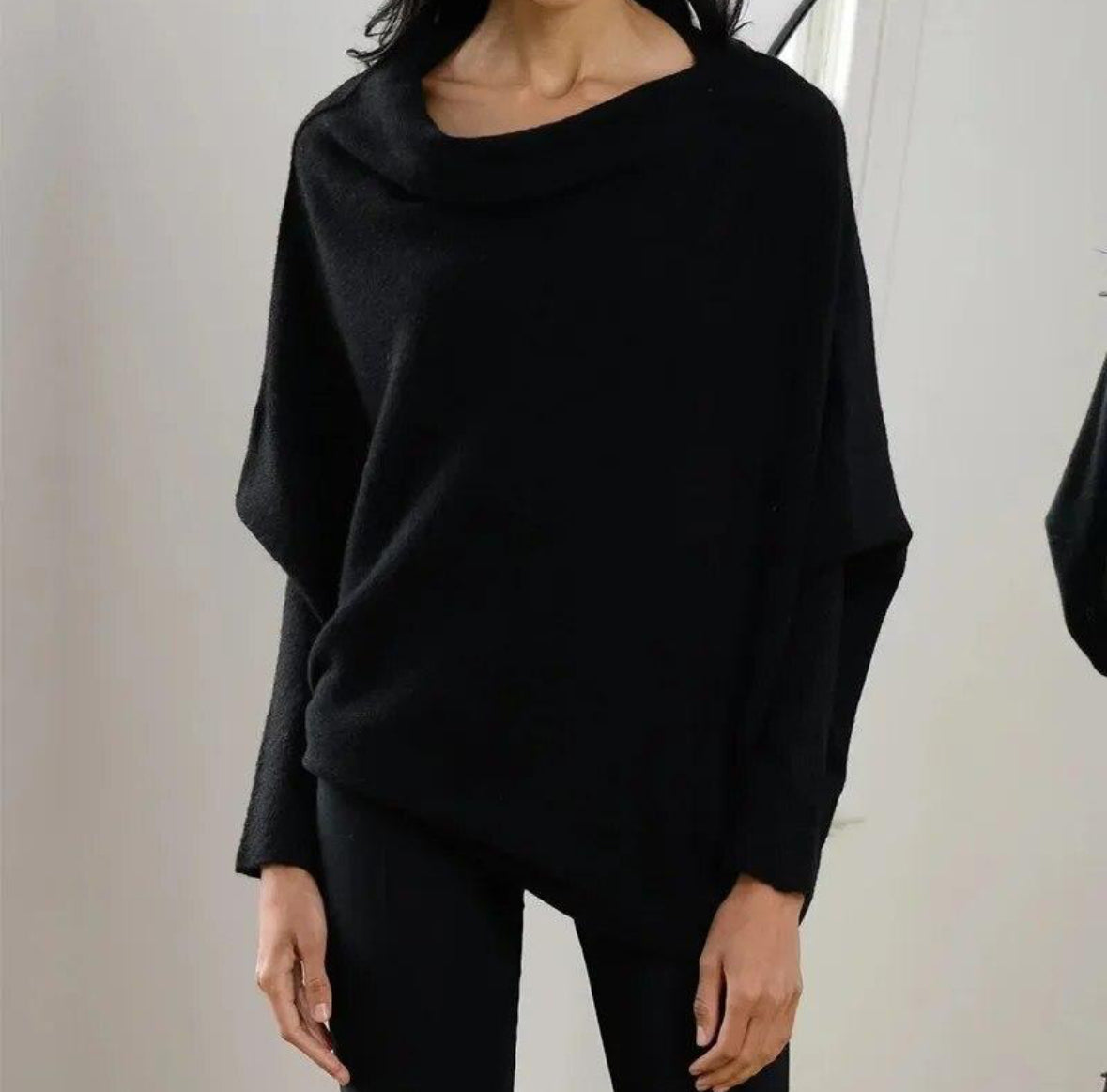 Asymmetrical Draped Sweater