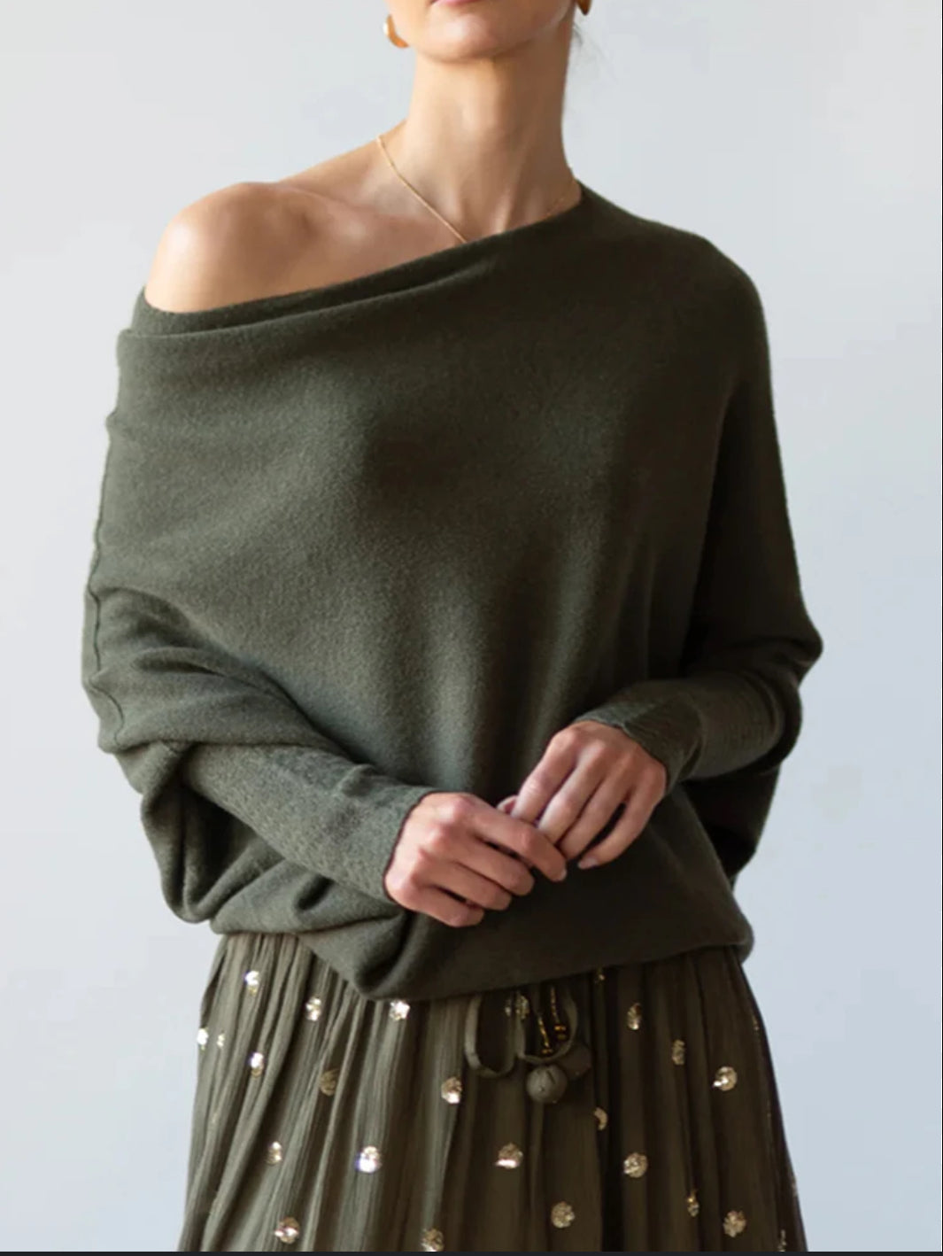 Asymmetrical Draped Sweater