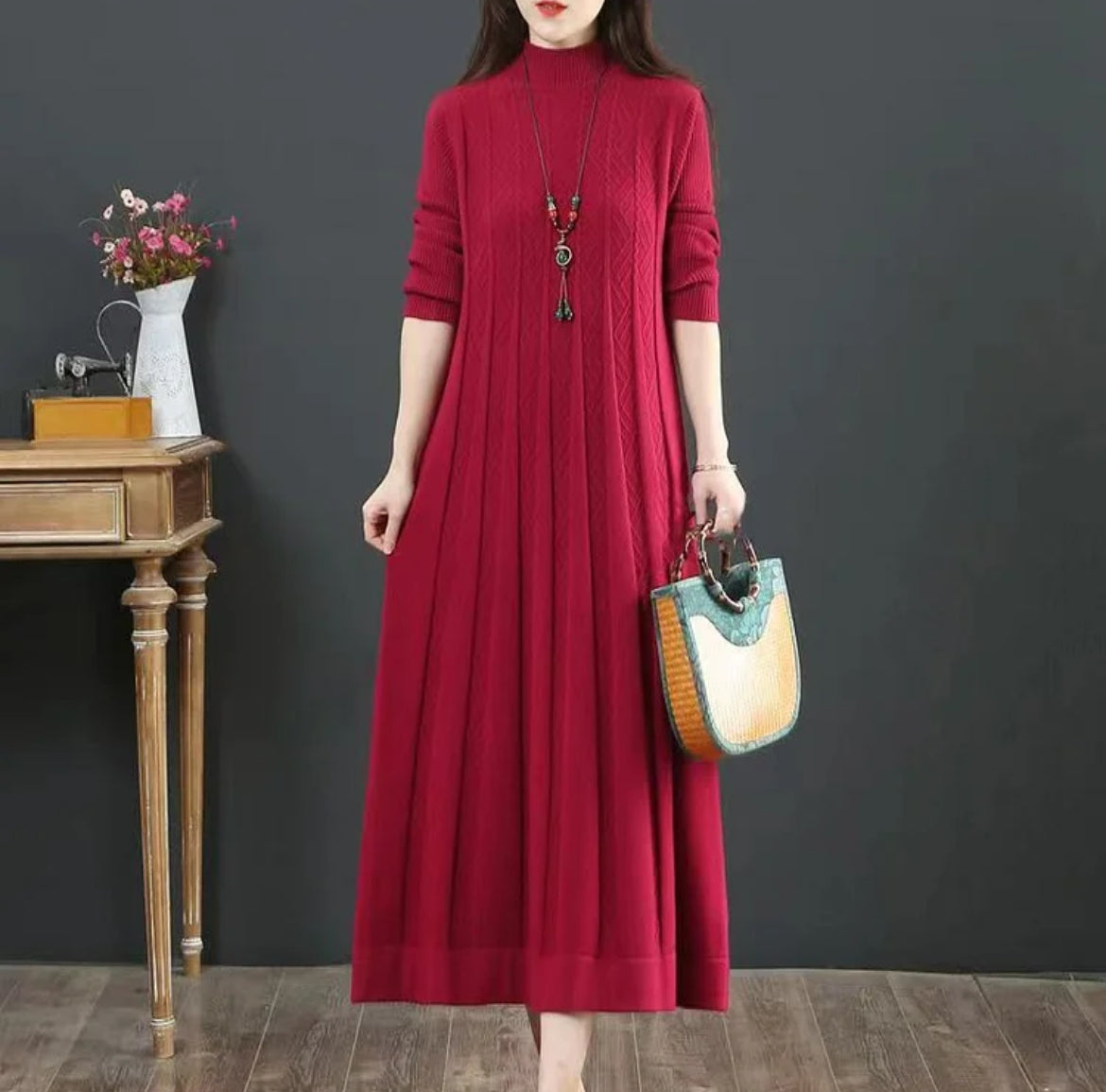 Cashmere Sweater Dress - Spring