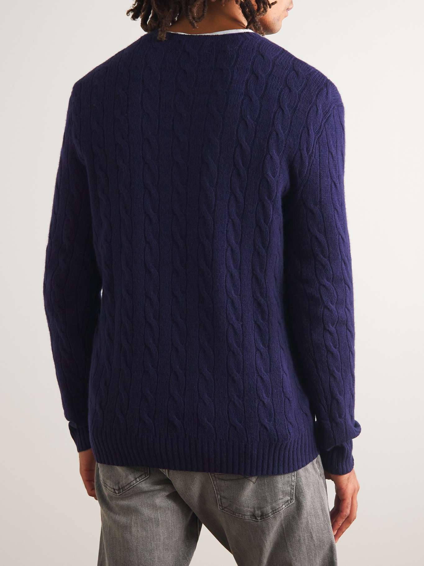 Ralph Lauren Polo Cable-Knit Wool-Cashmere Sweaters