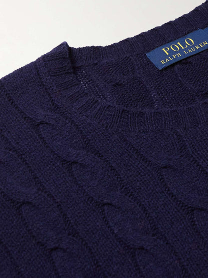 Ralph Lauren Polo Cable-Knit Wool-Cashmere Sweaters