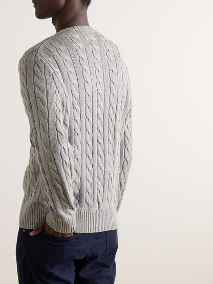 Ralph Lauren Polo Cable-Knit Wool-Cashmere Sweaters