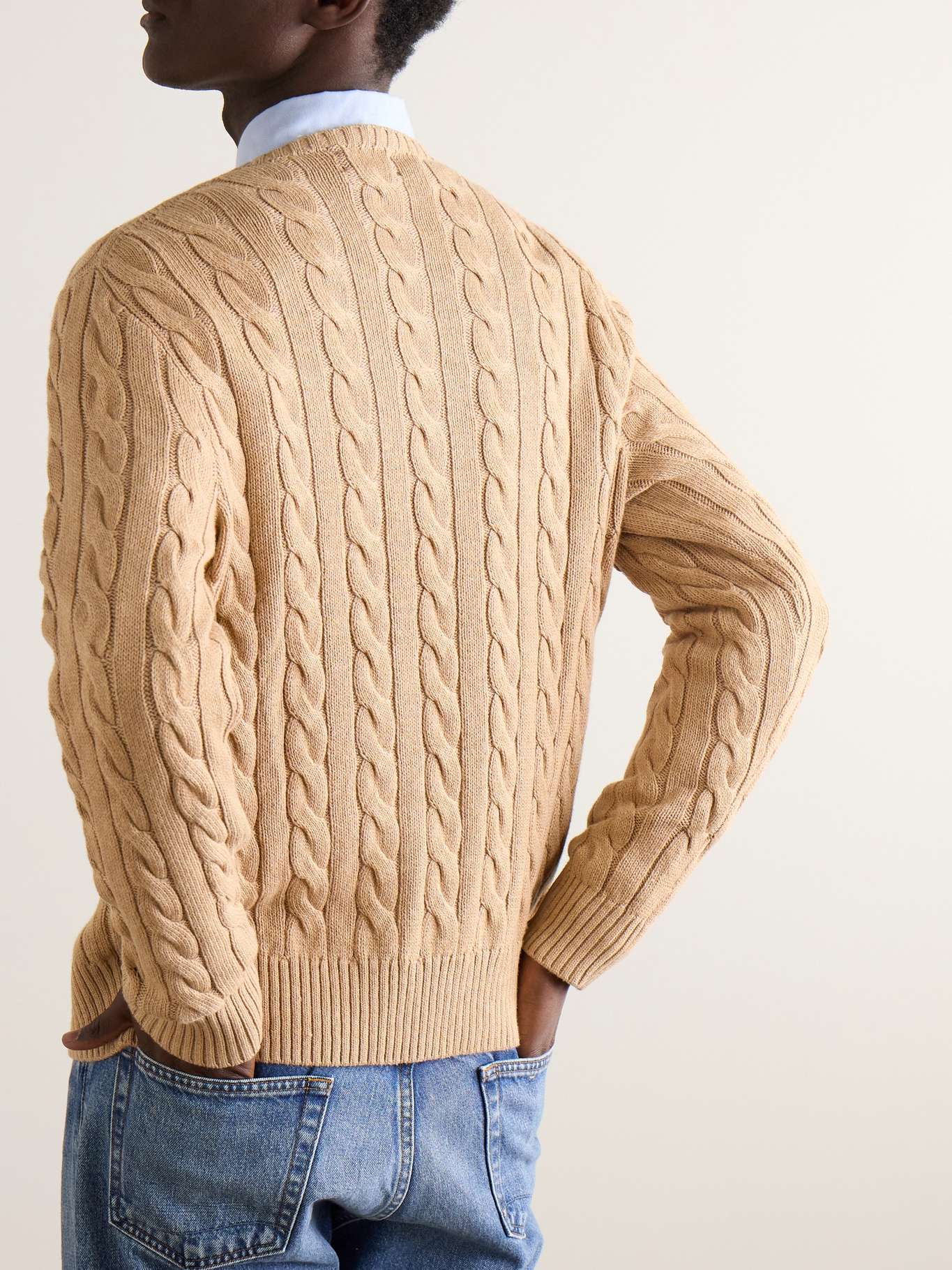 Ralph Lauren Polo Cable-Knit Wool-Cashmere Sweaters