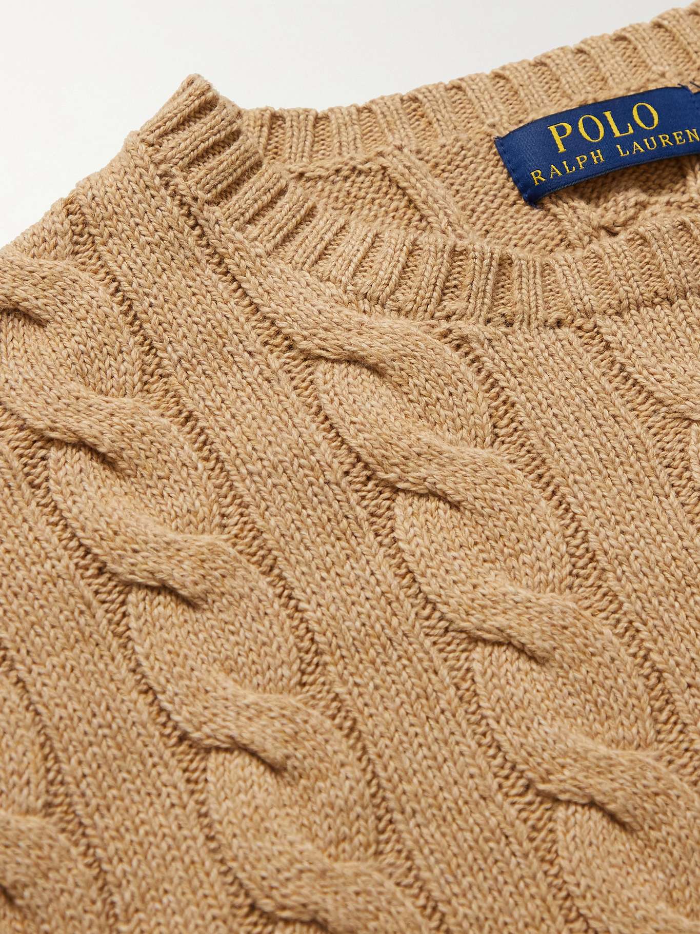 Ralph Lauren Polo Cable-Knit Wool-Cashmere Sweaters