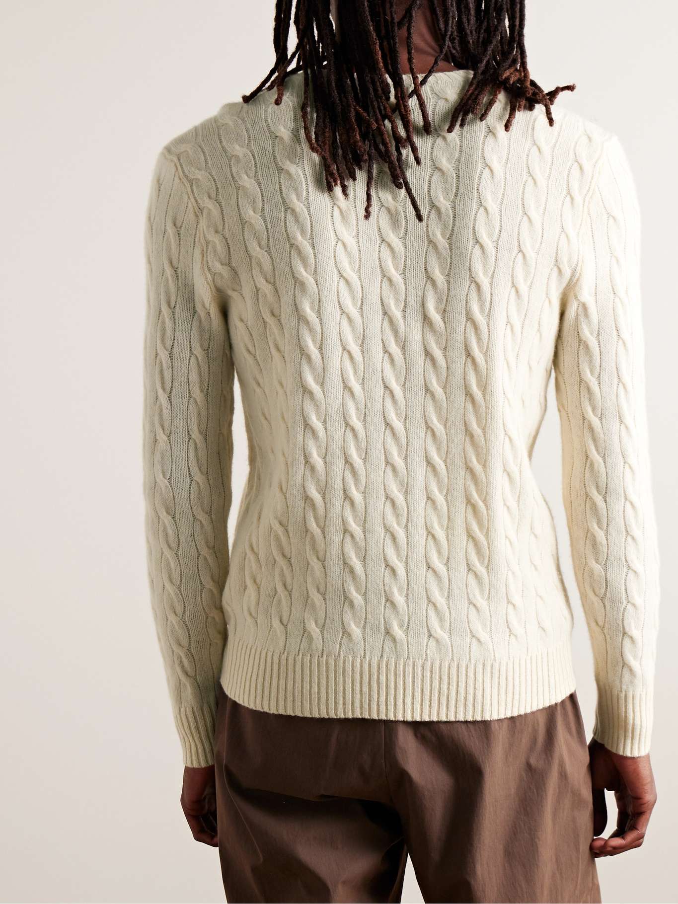 Ralph Lauren Polo Cable-Knit Wool-Cashmere Sweaters