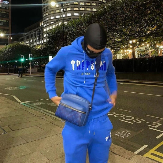 Trapstar Decoded Hooded Tracksuit Dazzling Blue/White