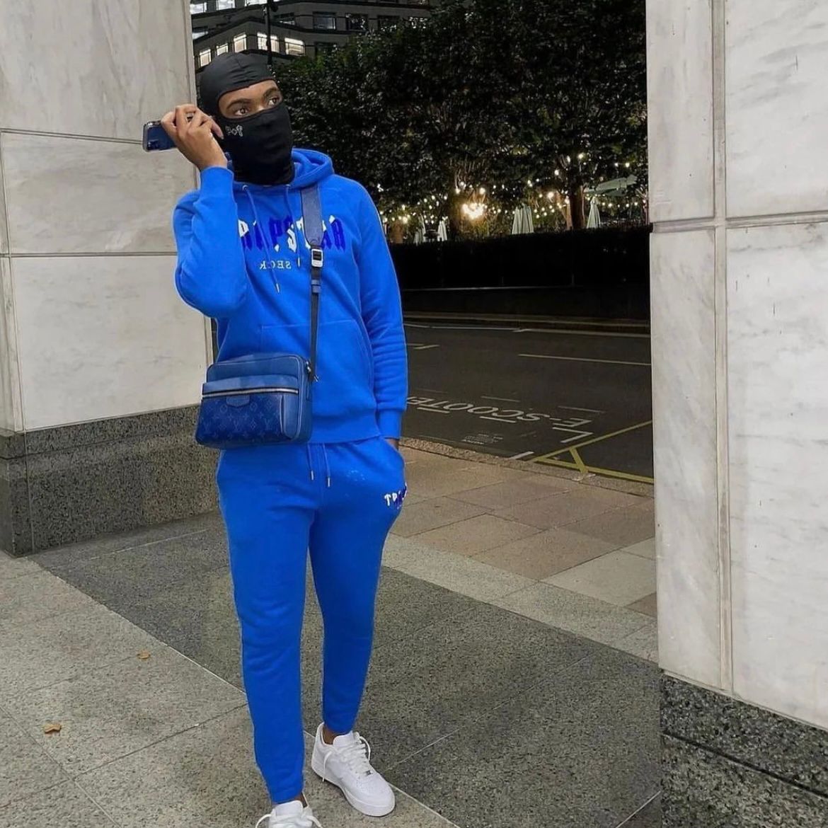 Trapstar Decoded Hooded Tracksuit Dazzling Blue/White