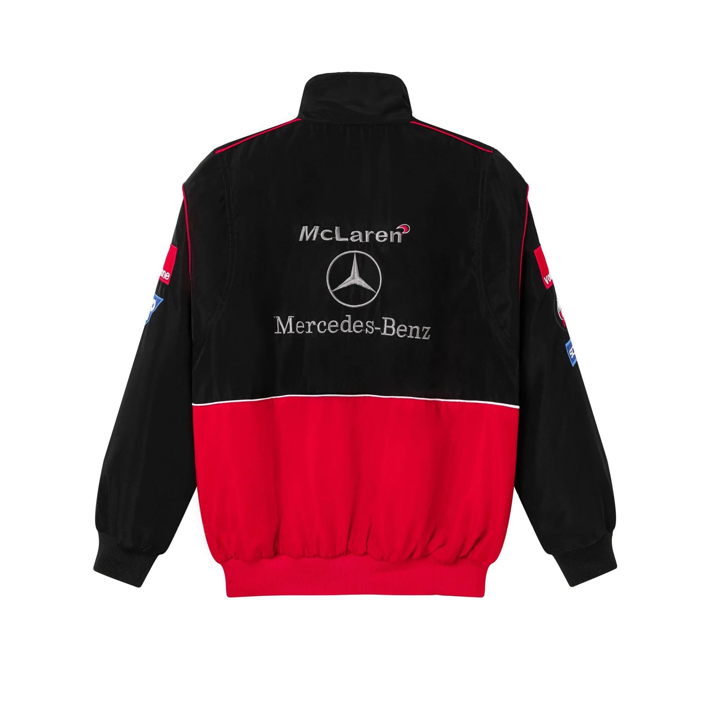 F1 VINTAGE MERCEDS BENZ JACKET RED BLACK